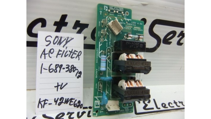 Sony 1-689-380-12 module AC filter board